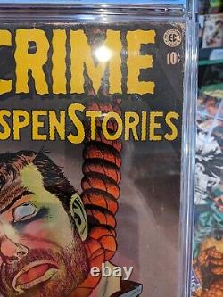 Crime SuspenStories 20 CGC 4.5 WHITE PAGES E. C. Comics Classic Hanging Cover