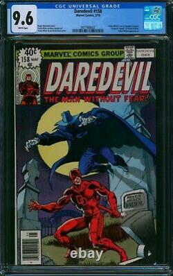 DAREDEVIL #158? CGC 9.6 WHITE Pages? 1ST FRANK MILLER! Marvel Comic 1979