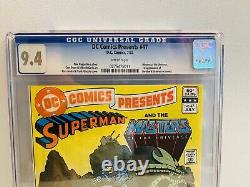 DC Comics Presents #47 CGC 9.4 1st He-Man & Skeltor White Pages 1st Print 1982