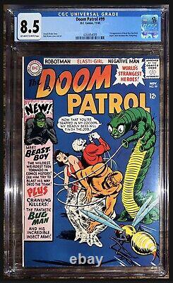 DC Doom Patrol #99 CGC 8.5 Off-White to White Pages 1965 First App Beast Boy