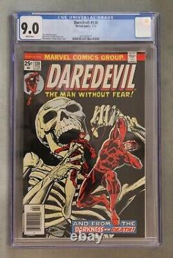 Daredevil #130 2/76 CGC Graded 9.0, White Pages, And From The Darkness-Death