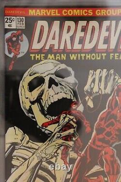 Daredevil #130 2/76 CGC Graded 9.0, White Pages, And From The Darkness-Death