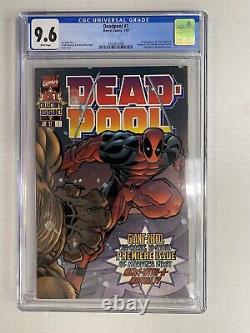 Deadpool # 1 CGC 9.6 WHITE PAGES (1997) 1st Blind Al & T-Ray 1st Solo Series
