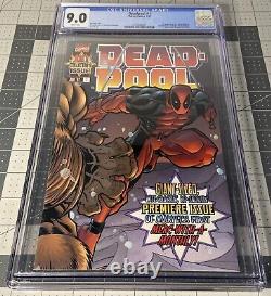 Deadpool #1 Marvel Comics White Pages 1997 Cgc 9.0 Vf/nm 5-1st Appearances Key