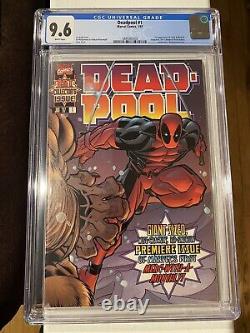 Deadpool 1, Newsstand Variant, Ultra Rare 1997, CGC 9.6 White Pages
