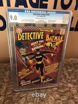 Detective Comics # 359 CGC 9.0 OFF-WHITE TO WHITE PAGES 1st App Batgirl Nice