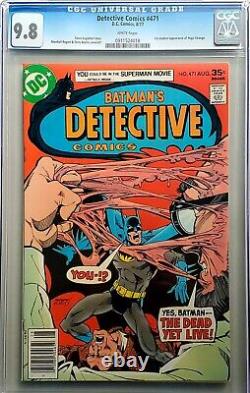 Detective Comics #471 CGC 9.8 White Pages 1st Modern Appearance Hugo Strange