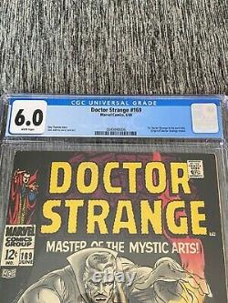Doctor Strange 169. CGC 6.0 Hard To Find WHITE PAGES. First SOLO BOOK. MCU
