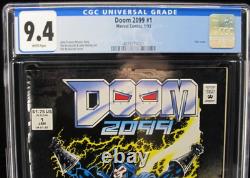 Doom 2099 #1 CGC 9.4 Marvel Comics White Pages Pat Broderick Foil Cover 1993 MCU