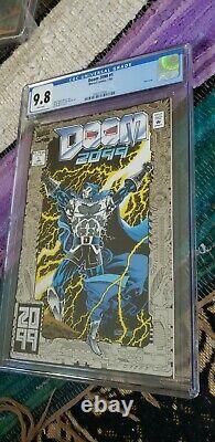 Doom 2099 #1 CGC 9.8 NM+ Foil Cover WHITE PAGES Marvel