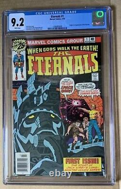 ETERNALS #1 CGC 9.2 NM Comic WHITE Pages 1976 1st Appearance & Origin Hot Movie