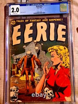 Eerie #13 1953-Avon CGC 2.0 Good with Off White Pages! Free Shipping