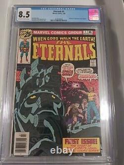 Eternals #1 CGC 8.5 (1976) Jack Kirby Origin & 1st Appearance White Pages