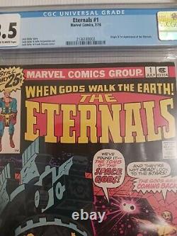 Eternals #1 CGC 8.5 (1976) Jack Kirby Origin & 1st Appearance White Pages