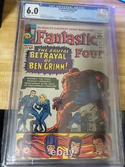 Fantastic Four # 41 CGC 6.0 WHITE PAGES MEDUSA & FRIGHTFUL FOUR