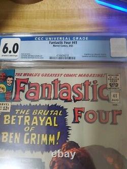 Fantastic Four # 41 CGC 6.0 WHITE PAGES MEDUSA & FRIGHTFUL FOUR