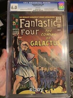 Fantastic Four #48 CGC FN 6.0 White pages 1st Galactus Silver Surfer