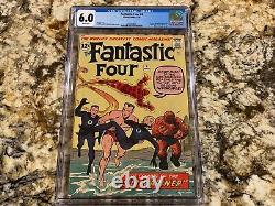 Fantastic Four #4 Cgc 6.0 Rare White Pages 1st Sub-mariner Namor Mckenzie Movie