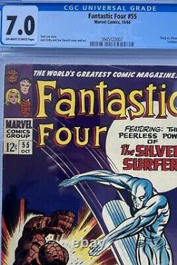 Fantastic Four #55, CGC 7.0, Off White To White Pages