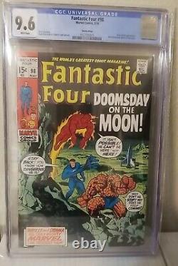 Fantastic Four #98 Cgc 9.6 Suscha News Pedigree White Pages