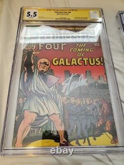 Fantastic four 48 cgc 5.5 ss Stan Lee white pages