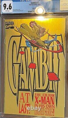 GAMBIT #1 (Marvel, 1993) CGC 9.6 (NM+) White Pages Rare Gold Foil Edition Cover