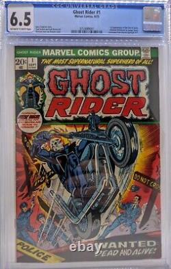 Ghost Rider #1 CGC 6.5 1973 White Pages First Son of Satan Daimon Hellstrom