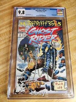 Ghost Rider #31 CGC 9.8 White Pages First Appearance of Midnight Sons
