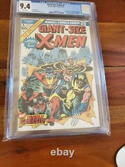 Giant Size X-Men #1 1975 1st Appearance New X-Men CGC 9.4 NM White Pages