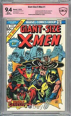 Giant Size X-Men #1 CBCS 9.4 WHITE Pages signed by Chris Claremont not CGC