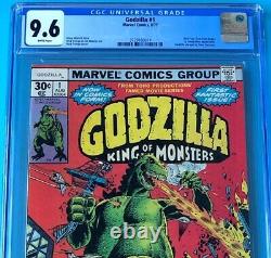 Godzilla #1 (Marvel 1977) CGC 9.6 WHITE Pages King of the Monsters! Comic