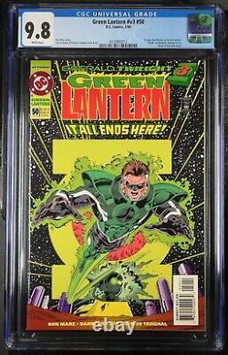 Green Lantern #50 (v3) CGC 9.8 White Pages Glow-in-the-Dark Cover