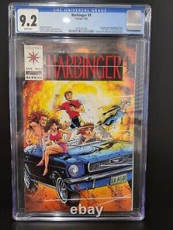 HARBINGER #1 1ST APP OF HARBINGER has COUPON WHITE PAGES 1992 VALIANT 9.2 CGC