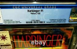 Harbinger 1 1992 Valiant Comics CGC 9.4 White Pages! With Coupon