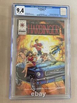 Harbinger #1 CGC 9.4 White Pages 1st app Harbinger Valiant Comics 1992
