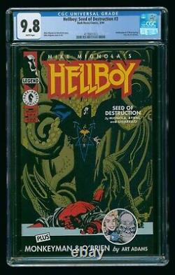 Hellboy Seed Of Destruction #3 (1994) Cgc 9.8 Dark Horse White Pages