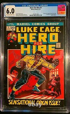 Hero for Hire #1 CGC 6.0 1st. Luke Cage Off-white to White pages