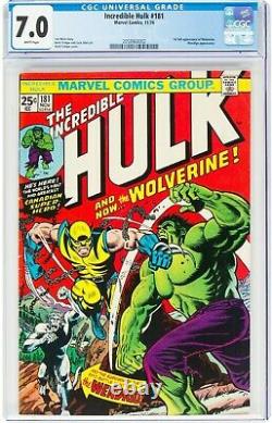 Hulk #181 CGC 7.0. White Pages