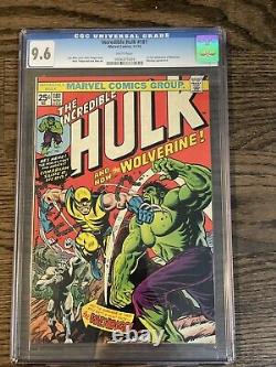 Hulk #181 CGC 9.6 White Pages 1974 1st Wolverine