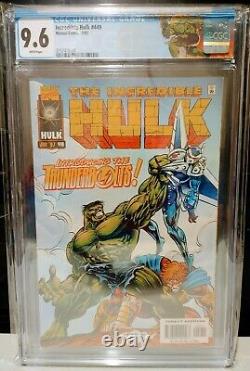 Hulk 449 CGC 9.6 NM White Pages! 1st Thunderbolts