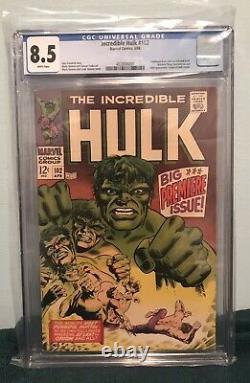 Incredible Hulk #102 CGC 8.5 KEY! WHITE Pages (1st Hulk new series!) 1968 Marvel