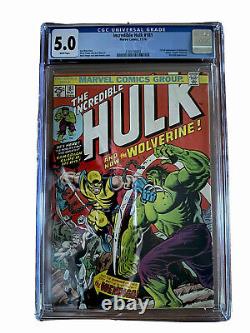 Incredible Hulk 181 CGC 5.0 White Pages Beautiful Copy