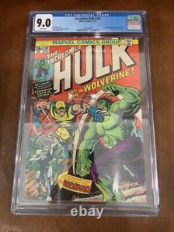 Incredible Hulk #181 CGC 9.0 WHITE PAGES Pristine