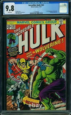 Incredible Hulk 181 CGC 9.8 White Pages 1st Wolverine
