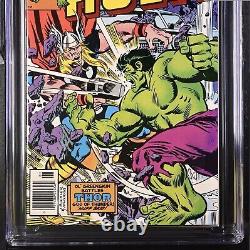 Incredible Hulk #255 CGC 9.6 White Pages Hulk Vs Thor? Iconic Newsstand Edition