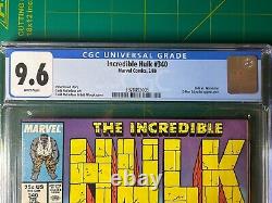 Incredible Hulk 340 CGC 9.6 WHITE PAGES