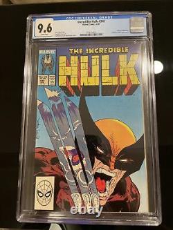 Incredible Hulk #340 CGC 9.6 WHITE PAGES! McFarlane! Hulk Vs Wolverine
