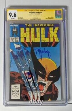 Incredible Hulk #340 Cgc 9.6 White Pages Signed By Todd Mcfarlane Classic Cover