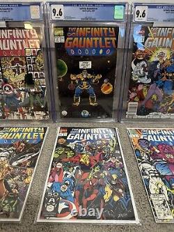 Infinity Gauntlet Lot #1-6 #2 #4 & #6 CGC 9.6 White Pages #1 #3 #5 ungraded VFNM