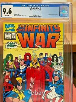 Infinity War #1 CGC 9.6 Wraparound Cover 1992 WHITE Pages KEY